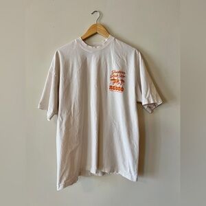 Diamond Cross Ranch Cream/Orange T-shirt - Large - worn once - Jackson Hole